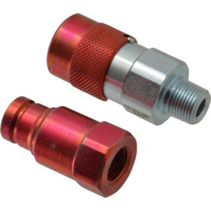 Value Collection 3/8 NPTF Steel Hydraulic Hose Flush Face Coupler Set PS-MH-HPC1-036 – 59755132