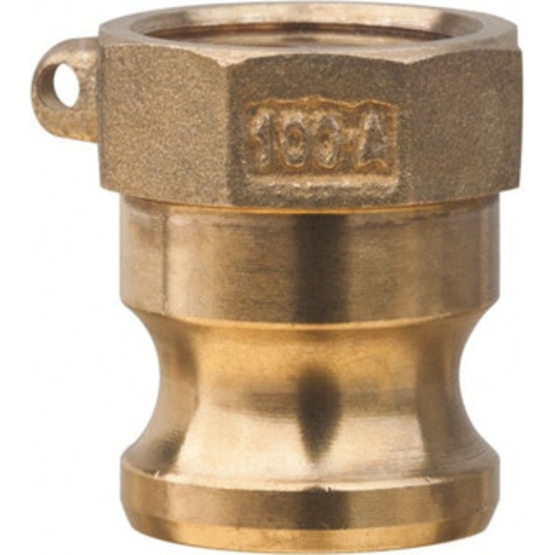 Value Collection 3/4 x 3/4 Cam & Groove Male Adapter Female NPT Thread Part A, Brass, 1,000 Max psi, for Suction & Discharge Hose WS-HF-CAM-040 – 44796902