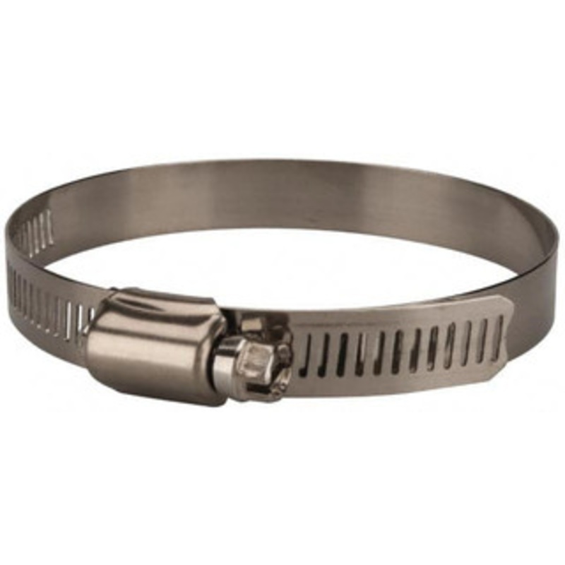 Value Collection SAE Size 52, 2-3/4 to 3-3/4 Diam, Stainless Steel Worm Drive Clamp 1/2 Wide, Material Grade 201 MS01D7195 – 40779597