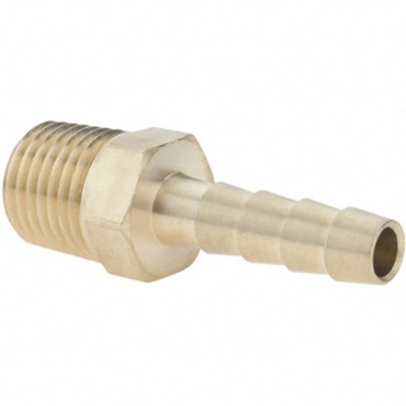 Value Collection 1/4 NPT Thread Hose Barb x Male NPT Connector 1/4 ID Hose, Brass 2750001440JP – 38208047