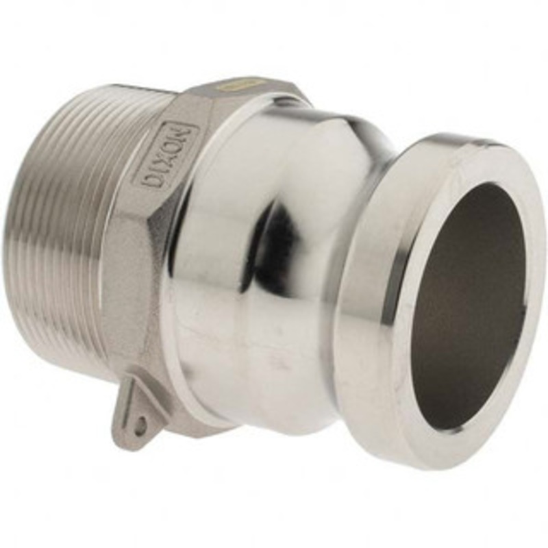 Value Collection 2 Cam & Groove Male Adapter Male NPT Thread Part F, Stainless Steel, for Suction & Discharge Hose BD-DV-00024 – 53611489