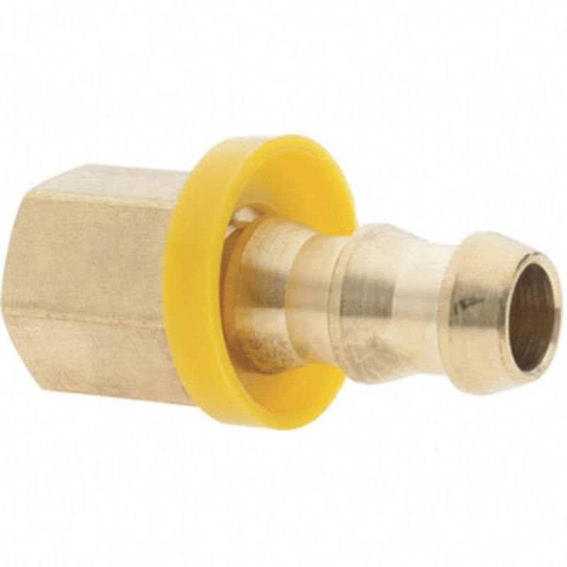 Value Collection 3/8 ID 1/4 NPTF Barbed Push On Female Connector 3/8 OD, Brass 2751002030JP – 38212916