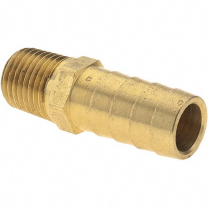 Value Collection 1/4 NPT Thread Hose Barb x Male NPT Connector 1/2 ID Hose, Brass 2750002640JP – 38208161