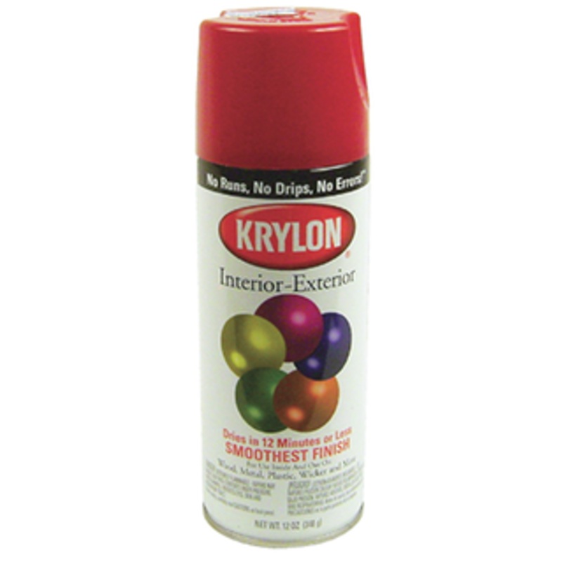 Krylon Interior/Exterior Industrial Maintenance Paint, Cherry Red 12 Oz. – 2101