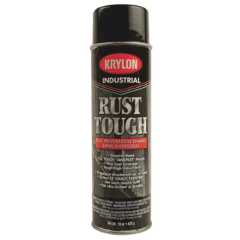 Krylon Rust Tough Paint for Rust Preventative Enamel, Gloss Black 15 Oz. – 00799