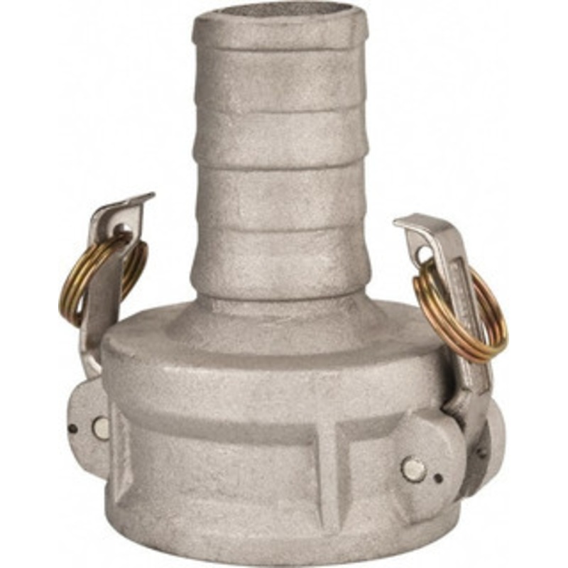 Value Collection 3 Cam & Groove Female Coupler Hose Shank Part C, Aluminum, 500 Max psi, for Suction & Discharge Hose WS-HF-CAM-208 – 44794345