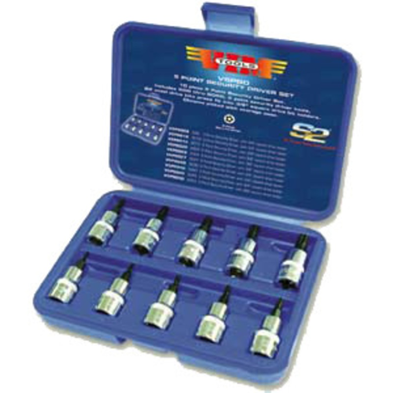 VIM Tools 5 Point Security Bit Socket Set – VMV5PSD