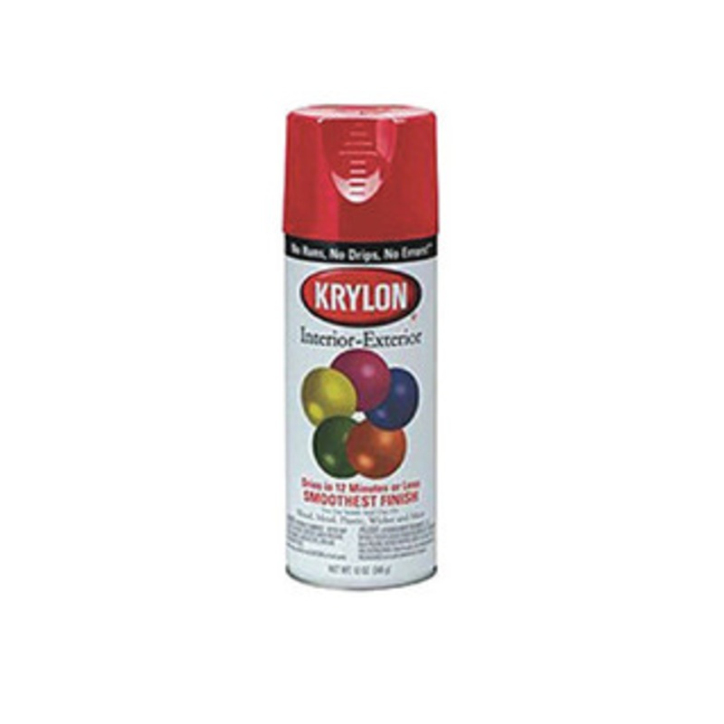 Krylon Interior/Exterior Industrial Maintenance Paint, Banner Red 12 Oz. – 2108
