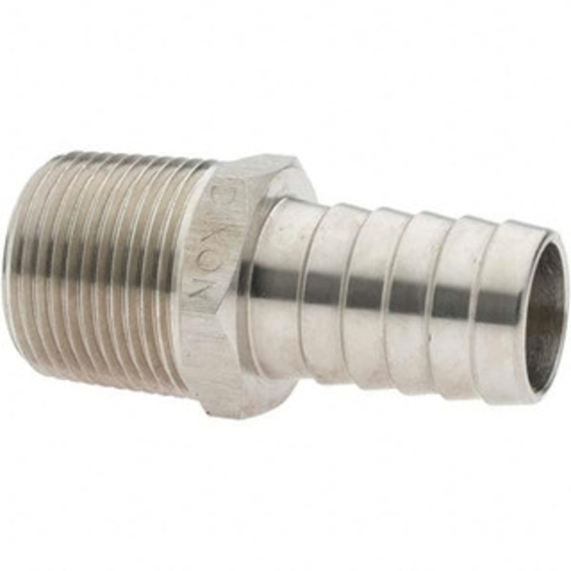 Value Collection 3/4 MNPT Thread Barb x NPT Hose Insert 3/4 ID Hose, Stainless Steel BD-DV-00327 – 81100844