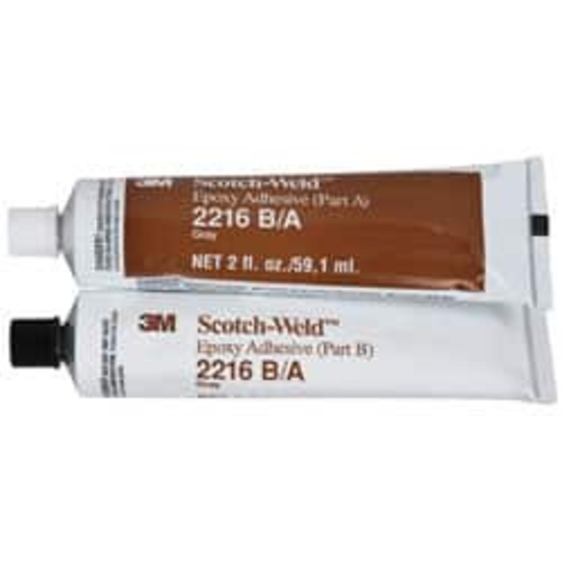 3M 2 oz Tube Two Part Epoxy 90 min Working Time, 3,200 psi Shear Strength, Series 2216 7000000812 – 65861866