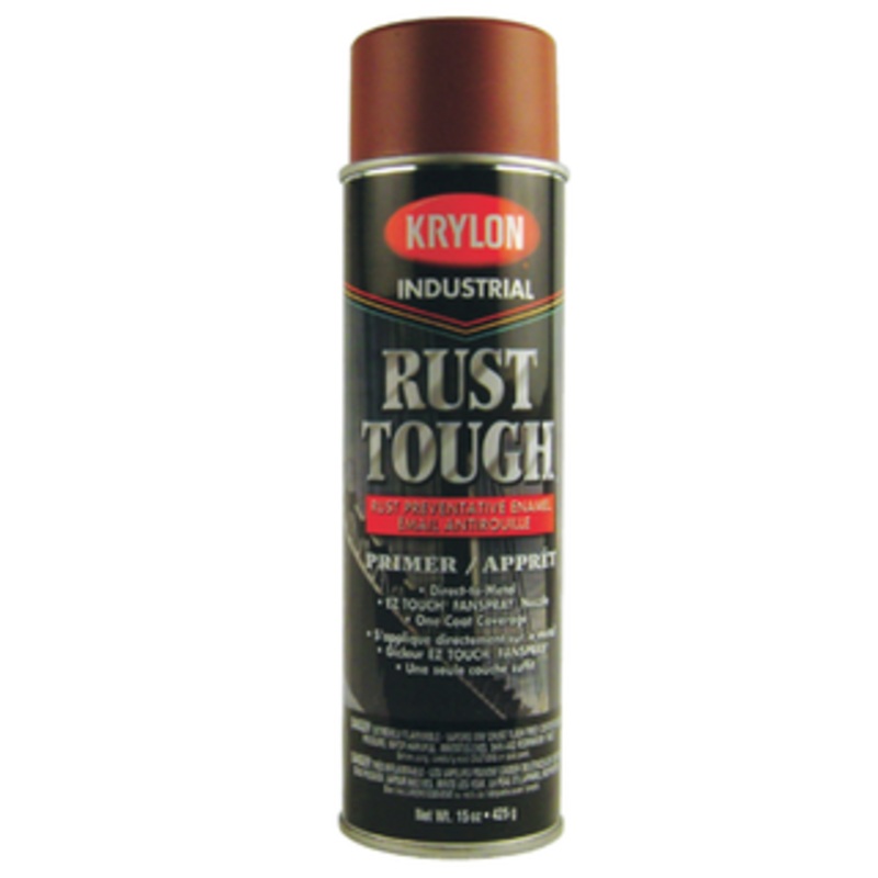 Krylon Rust Tough Paint for Rust Preventative Enamel, Red Primer Color 15 Oz. – 00699