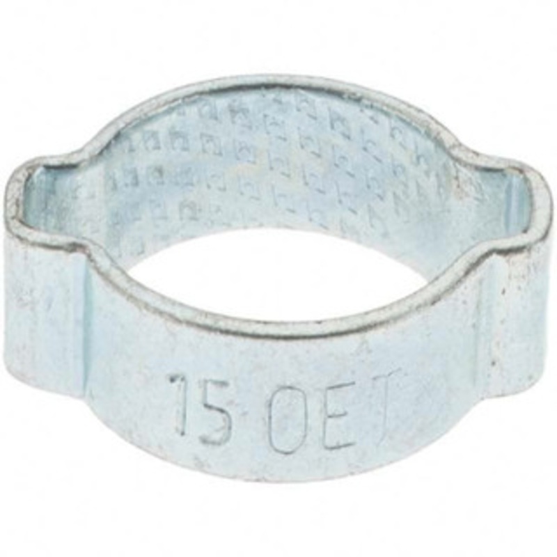 Value Collection Ear Clamps, Type: 2-Ear, Nominal Size: 9/16 (Inch), Inner Width of Ear (Decimal Inch): 0.158, Head Coating: Zinc-Plated, Clamping Range (mm): 12.5 – 15.0 BD-24049-9/16 – 66430984