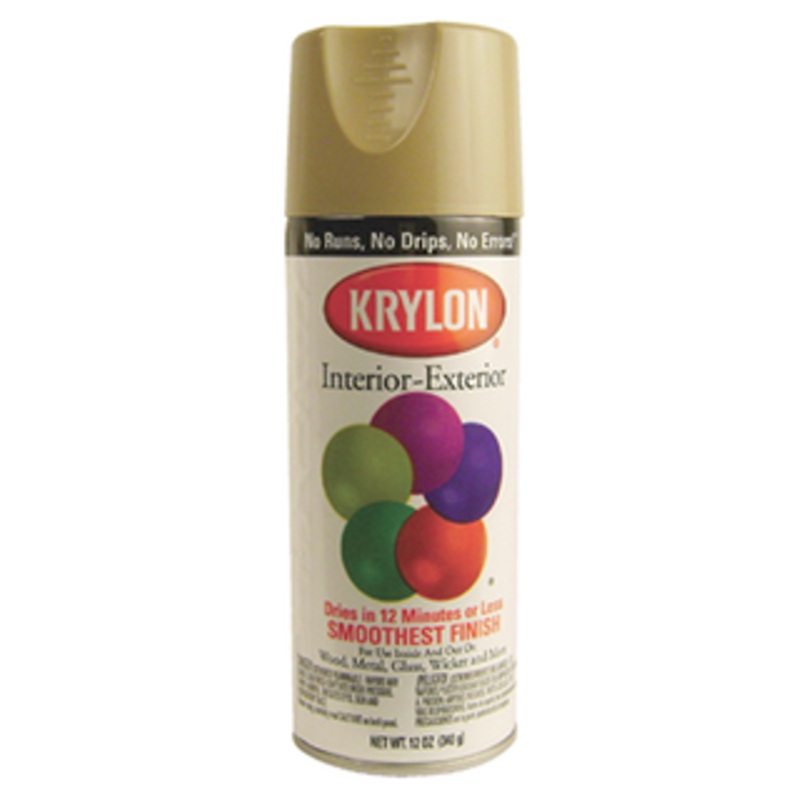 Krylon Interior/Exterior Industrial Maintenance Paint, Khaki 12 Oz. – 2504