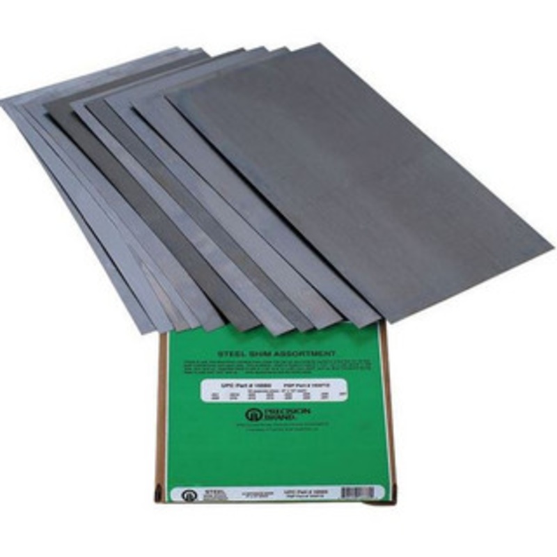 Precision Brand 15 Piece Steel Assortment Shim Stock Flat Sheet Set 6 Width x 12 Length – 16AF-15