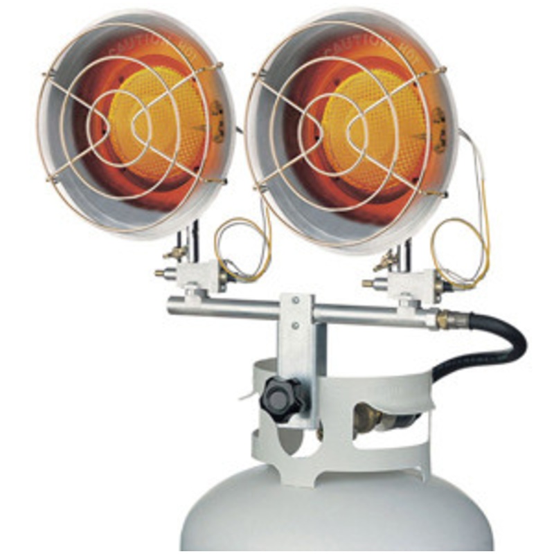 World Marketing of America Dura Heat Two Saucer LP Tank Top Propane Heater Attachment – DURTT-30CSA