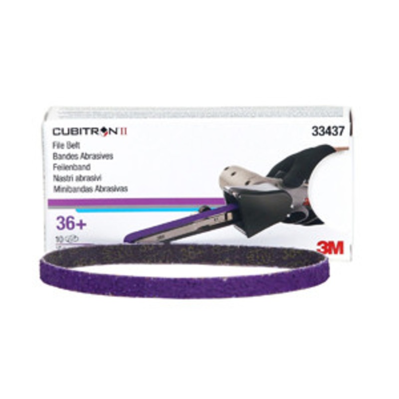 3M 3/8 x 13 Cubitron II 36G Air Sander File Belt 10Pk – MM33437