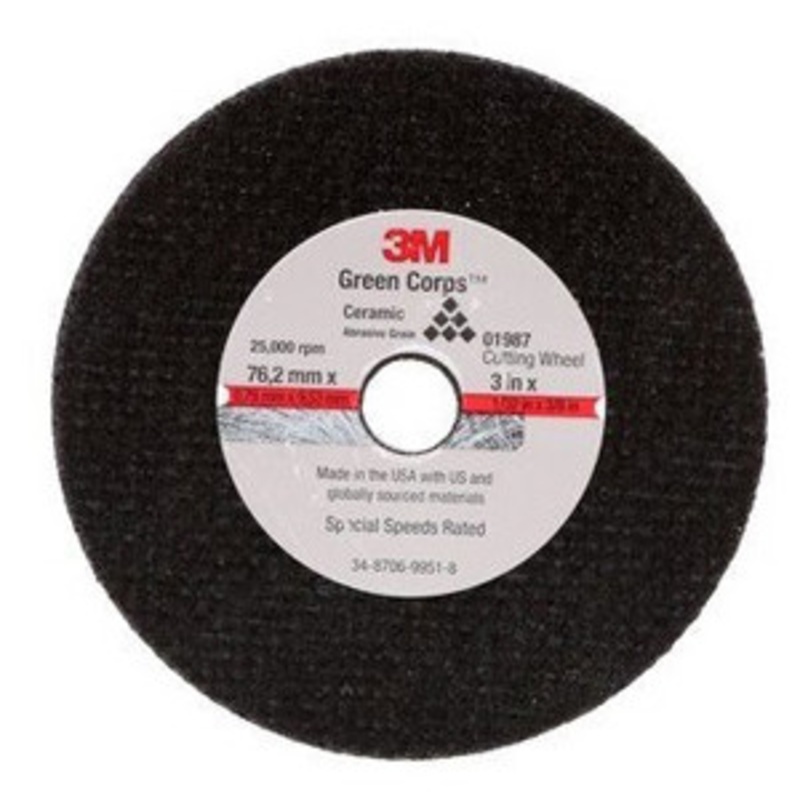 3M 3 Economy Green Corps Cut Off Wheel – MM01988