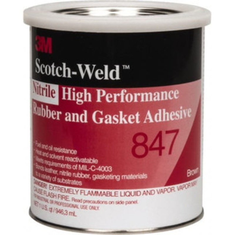 3M 32 oz Can Brown Butyl Rubber Gasket Sealant 300F Max Operating Temp, Series 847 7000042735 – 33010026