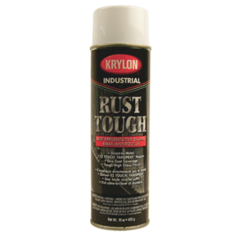 Krylon Rust Tough Paint for Rust Preventative Enamel, Gloss White 15 Oz. – 00929