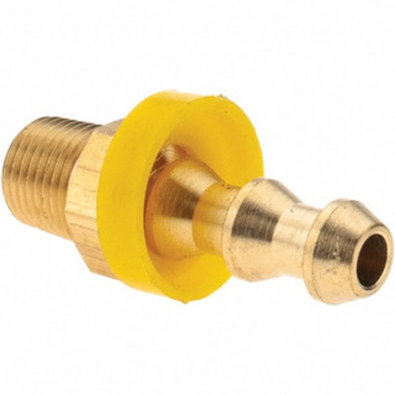 Value Collection 1/4 ID 1/8 NPTF Barbed Push On Male Connector Brass 2750001230JP – 38212841