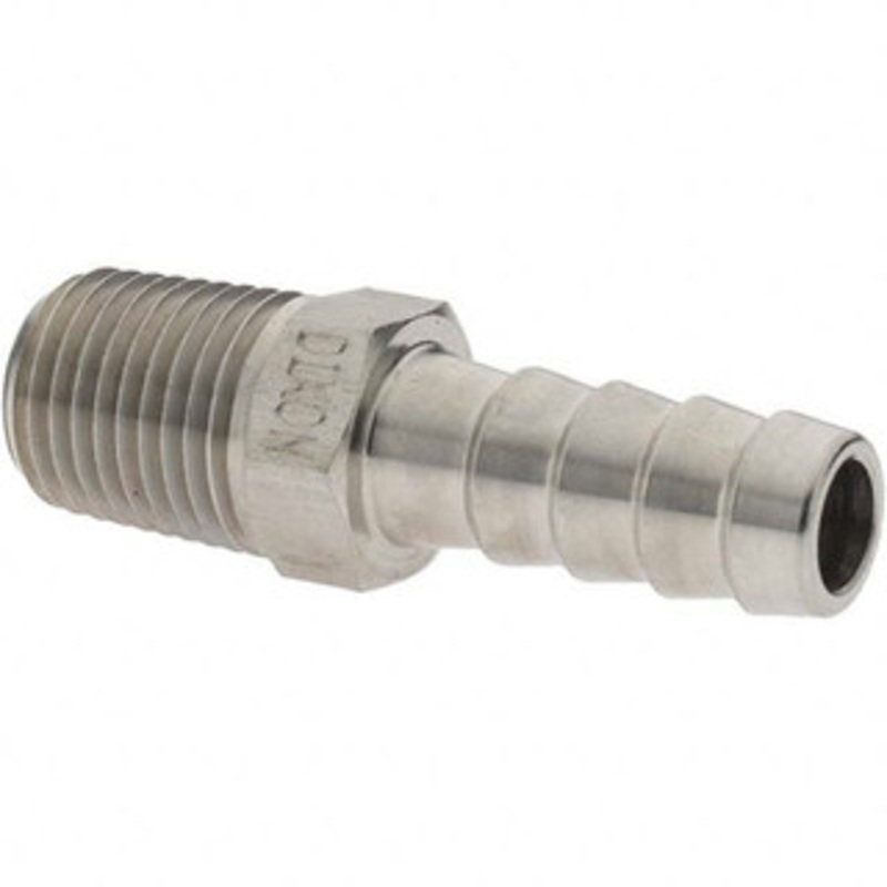 Value Collection 1/4 MNPT Thread Barb x NPT Hose Insert 3/8 ID Hose, Stainless Steel BD-DV-00316 – 53610473