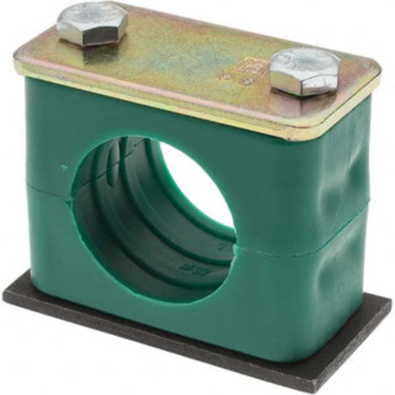 Value Collection 2.24 Wide x 1.89 High x 1.18 Deep, Polypropylene Single Vibration-Control Clamp Steel Plate, Mount with Standard A4-32-A – 51248565
