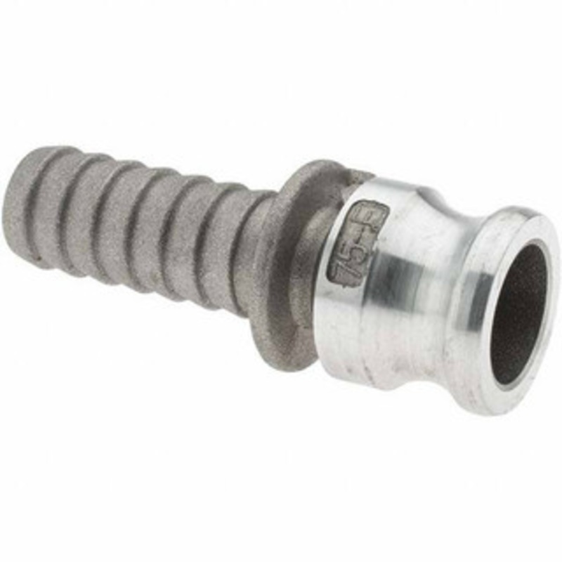 Value Collection 3/4 Cam & Groove Male Adapter Male Hose Shank Part E, Aluminum, for Suction & Discharge Hose BD-13769 – 53583548
