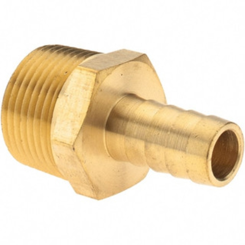 Value Collection 3/4 NPT Thread Hose Barb x Male NPT Connector 1/2 ID Hose, Brass 2750005440JP – 38208302