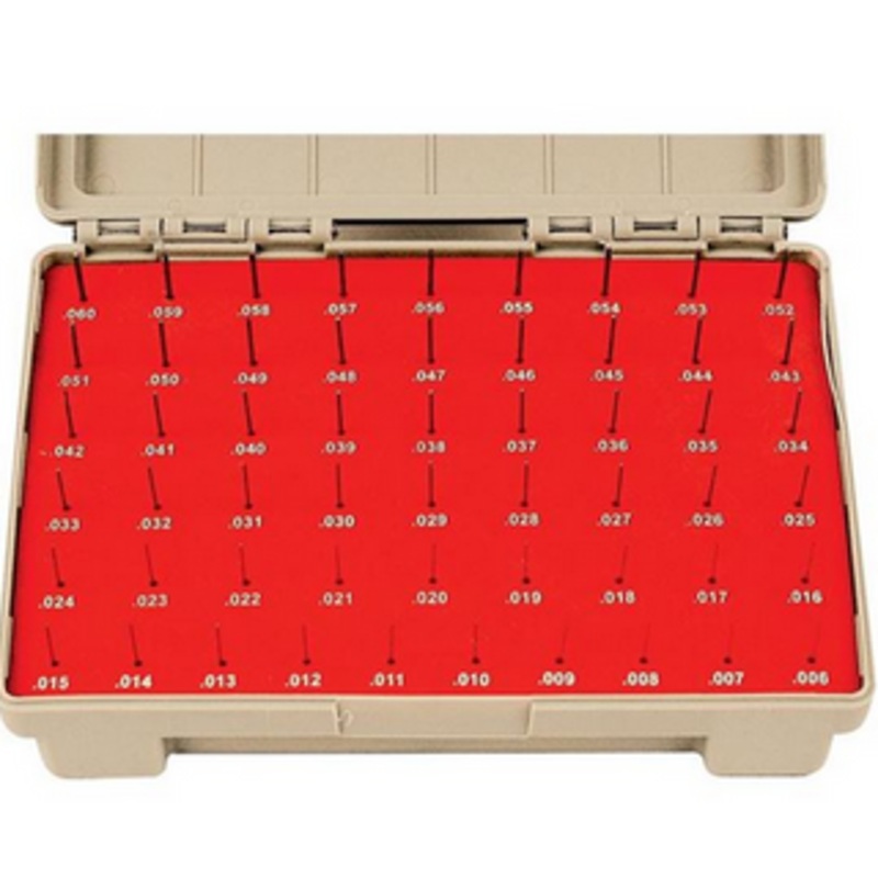 Vermont Gage 125 Piece ZZ Class Plus Pin Gage Set, .501 thru .625 Range