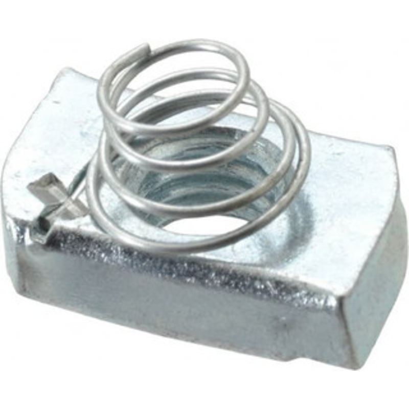 Thomas & Betts Steel Short Spring Strut Nut 1/2 Bolt, Used with Thomas & Betts Channel Type B Only B-100-1/2 – 54055173