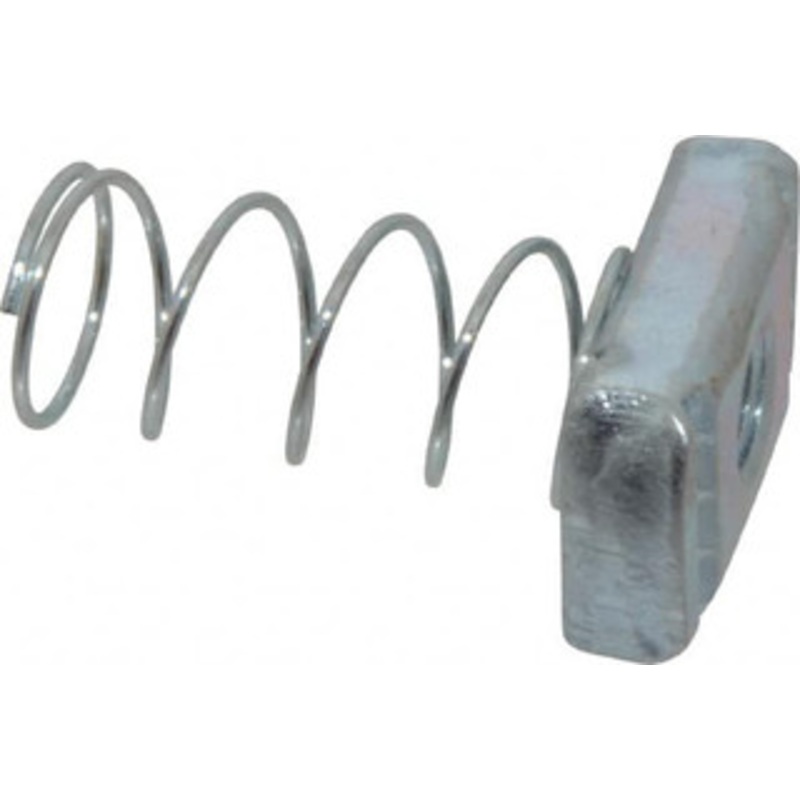 Thomas & Betts Steel Regular Spring Strut Nut 3/8 Bolt, Used with Thomas & Betts Channel Type A Only A-100-3/8 – 54055132
