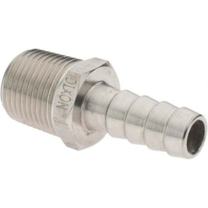 Value Collection 3/8 MNPT Thread Barb x NPT Hose Insert 3/8 ID Hose, Stainless Steel BD-DV-00317 – 53610465