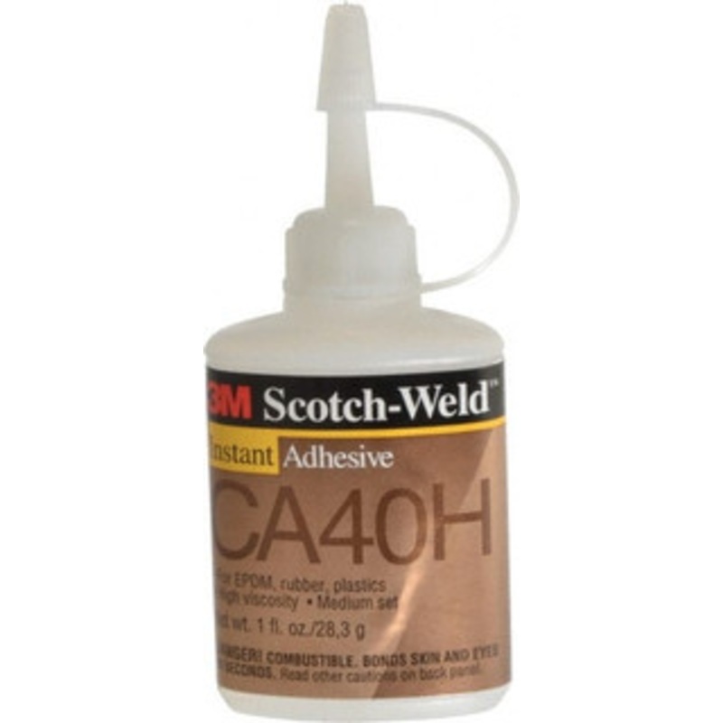 3M 1 oz Bottle Yellow Instant Adhesive Series CA40H, 5 to 40 sec Fixture Time, 24 hr Full Cure Time, Bonds to Cardboard, Cork Board, Fabric, Fiberglass, Foam, Metal, Paper, Plastic, Rubber & Vinyl 7000000895 – 65861536