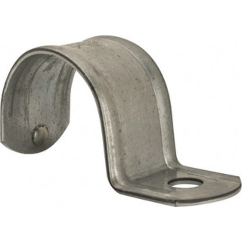 Thomas & Betts 1-1/2 Pipe, Steel, Zinc Plated Pipe or Conduit Strap 1 Mounting Hole TS105 – 54065040
