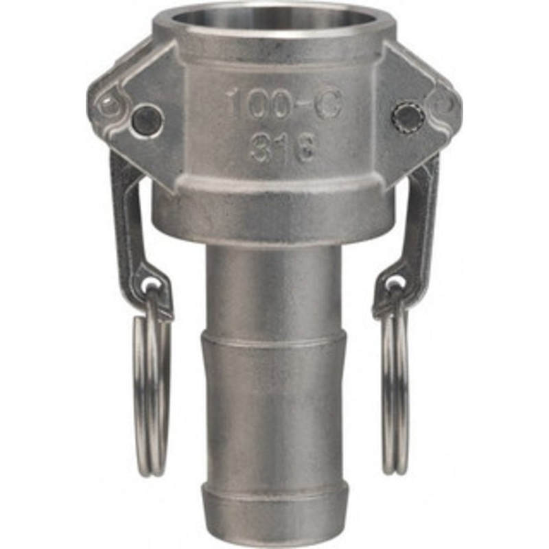 Value Collection 5 Cam & Groove Female Coupler Hose Shank Part C, Aluminum, 300 Max psi, for Suction & Discharge Hose WS-HF-CAM-181 – 44796910