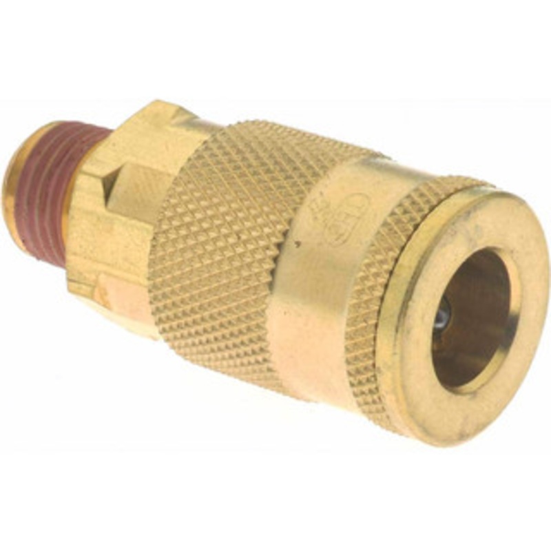 Value Collection 5 Piece 1/4 Body 1/4 NPT 145 psi Brass Tru-Flate Automotive Pneumatic Coupling Plug Set Contains 5 Male Couplers 2330982511JP – 60192499