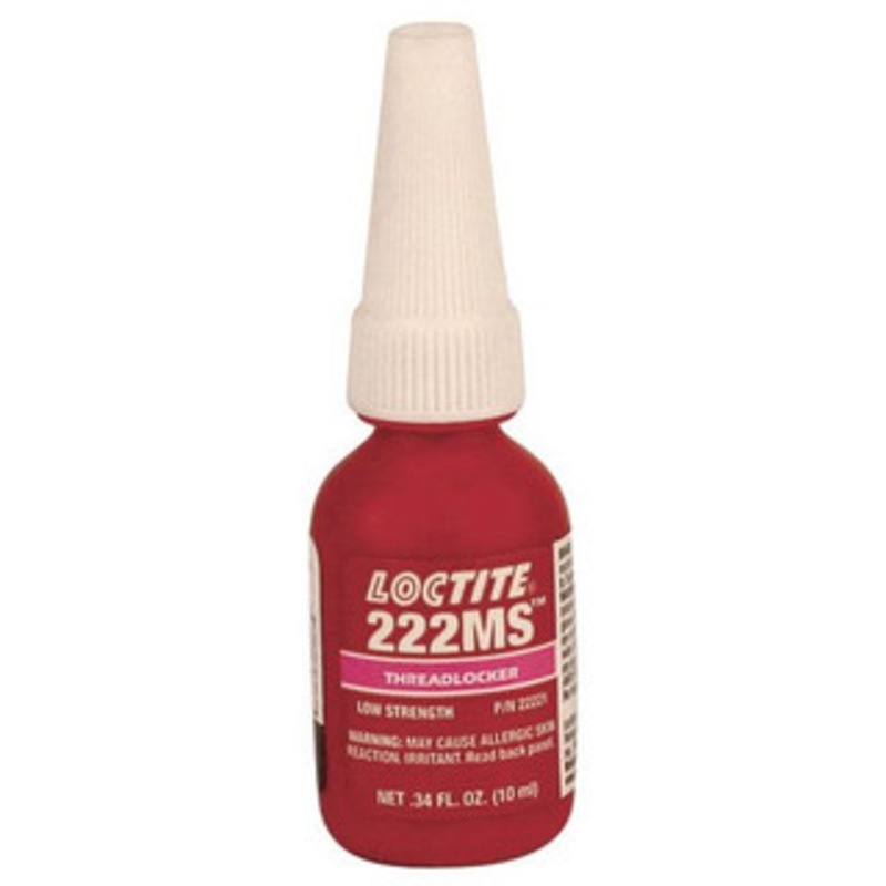 LOCTITE 222MS Threadlocker, Low Strength Model #22221, 10 ml. Tube