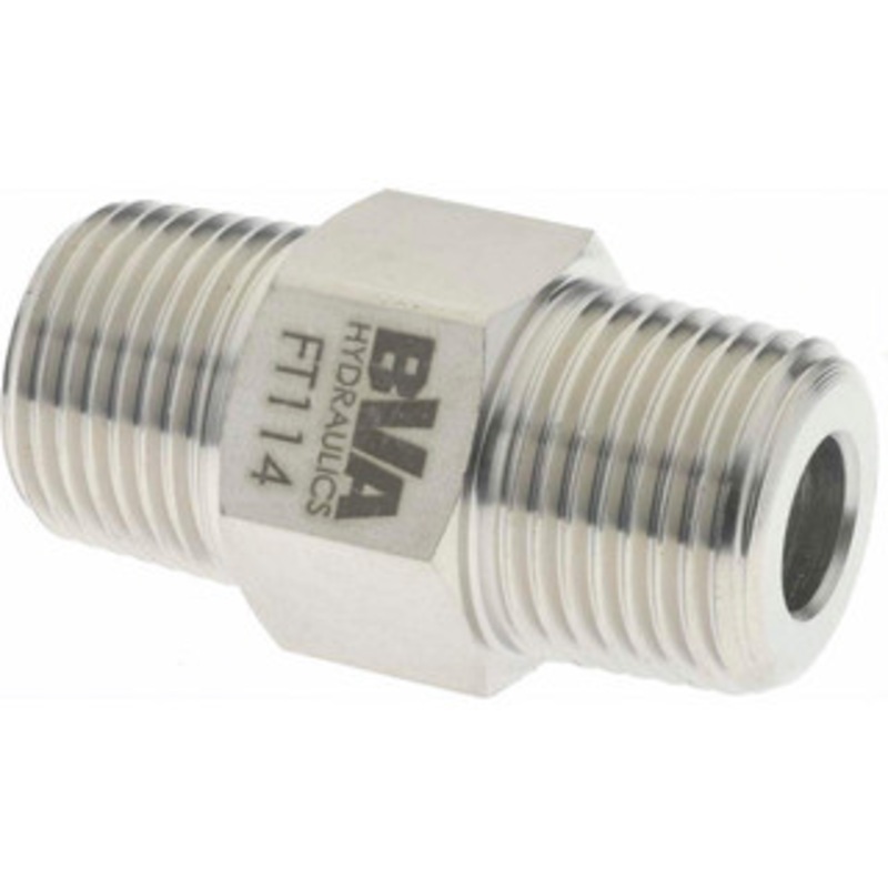 Value Collection 3/8 NPTF Steel Hydraulic Hose Hex Nipple 10,000 psi PS-MH-HPC1-051 – 59755298