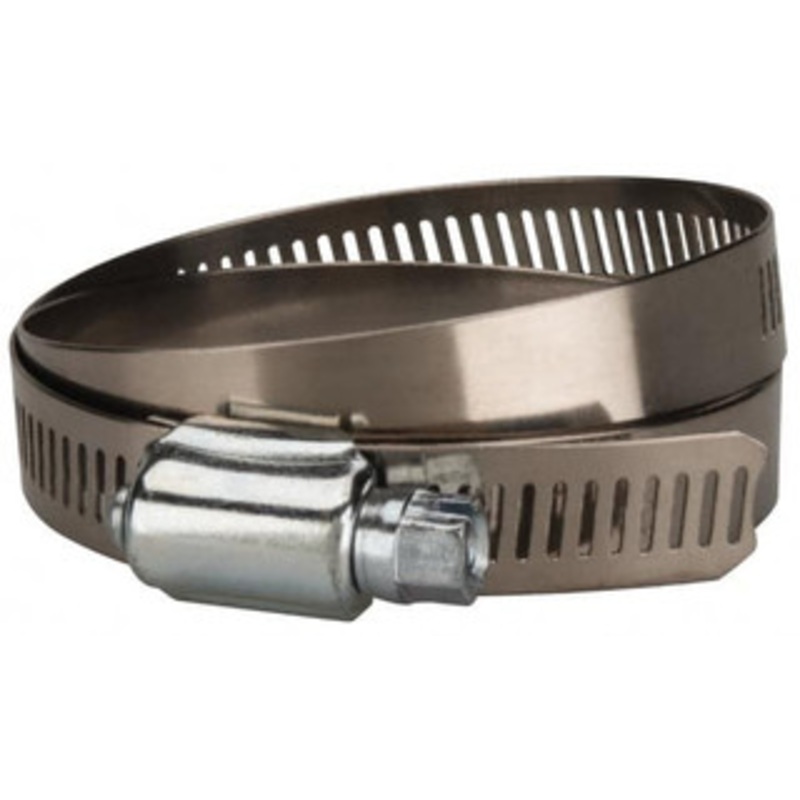 Value Collection SAE Size 80, 3-1/2 to 5-1/2 Diam, Stainless Steel/Carbon Steel Worm Drive Clamp 1/2 Wide, Material Grade 201 MS01B89140B – 40779373