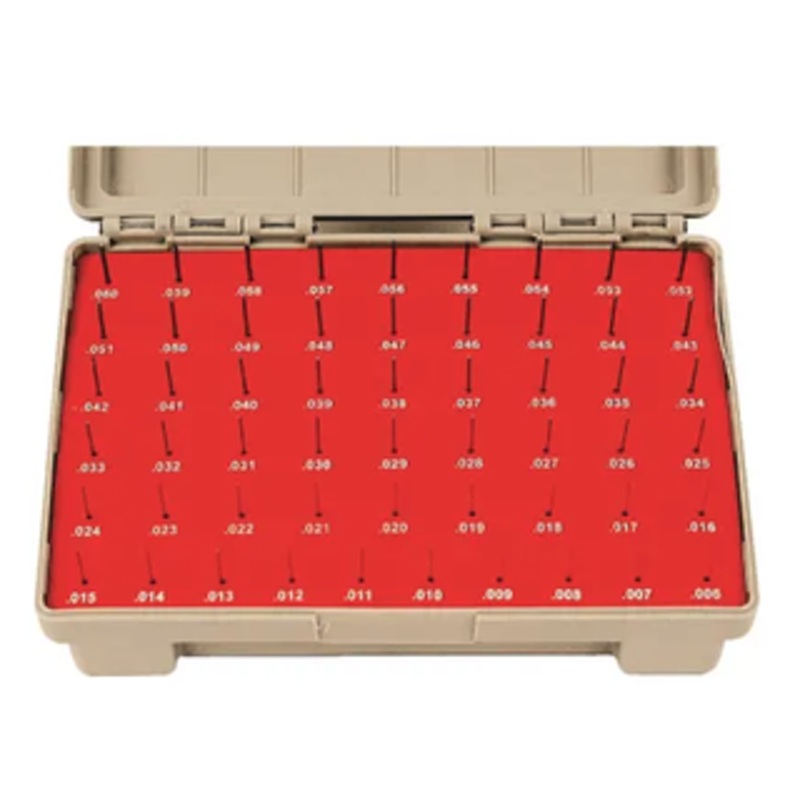 Vermont Gage 125 Piece ZZ Class Minus Pin Gage Set, .6260 thru .7500 Range