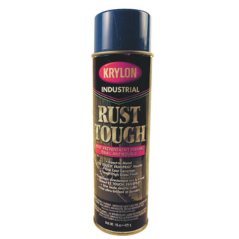 Krylon Rust Tough Paint for Rust Preventative Enamel, Safety Blue (OSHA Blue) 15oz. – 00249