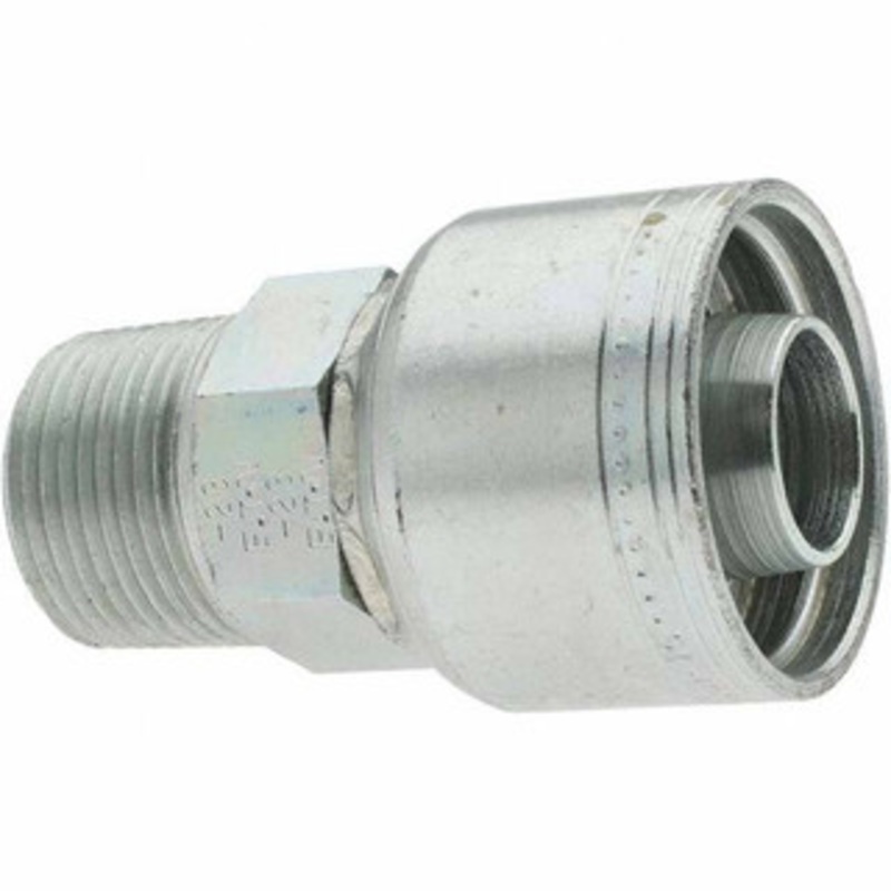 Value Collection 1-11-1/2 NPT Steel Hydraulic Hose Male Hose End -16 Hose Size, 1 Hose Diam, Series TTC BD-14716 – 53573440