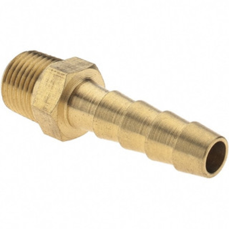 Value Collection 1/8 NPT Thread Hose Barb x Male NPT Connector 1/4 ID Hose, Brass 2750001240JP – 38208054
