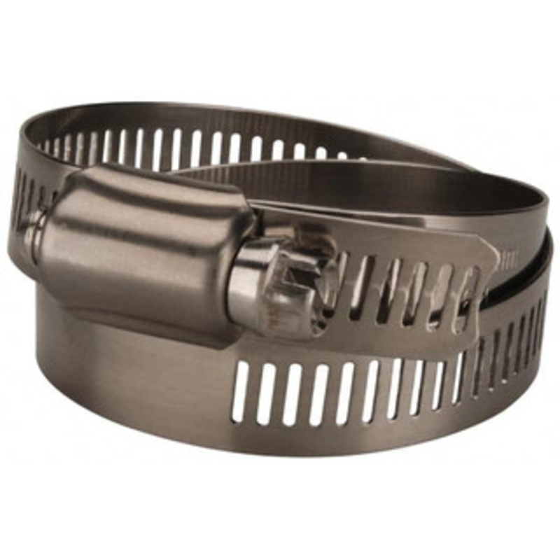 Value Collection SAE Size 64, 2-1/2 to 4-1/2 Diam, Stainless Steel Worm Drive Clamp 1/2 Wide, Material Grade 201 MS01D64114 – 40779563