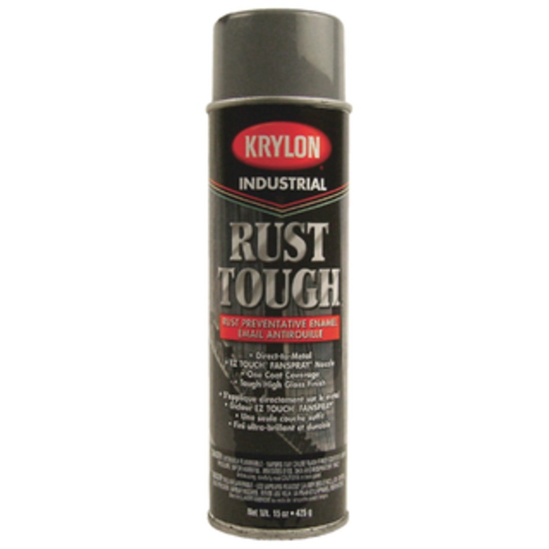 Krylon Rust Tough Paint for Rust Preventative Enamel, Dark Machinery Gray (ASA-49) 15 Oz. – 00879