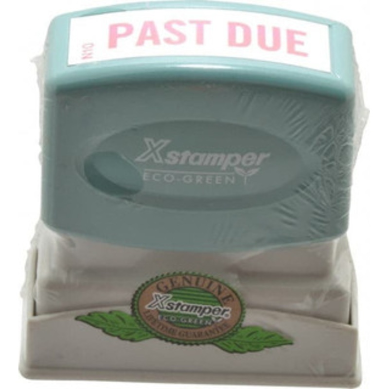 Value Collection Past Due, Red Pre-Inked Stamp 1/2 Inch Wide x 1-5/8 Inch Long MSC-1362 – 36969376