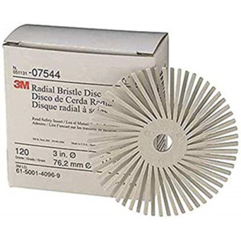 3M Radial Bristle Disc 3 Fine White Scotch-Brite Roloc – MM07544