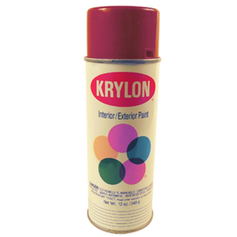 Krylon Interior/Exterior Industrial Maintenance Paint, Harvest Red 12 Oz. – 1818