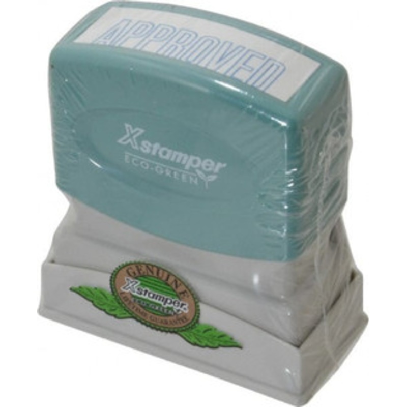 Value Collection Approved, Blue Pre-Inked Stamp 1/2 Inch Wide x 1-5/8 Inch Long MSC-1008 – 36968832