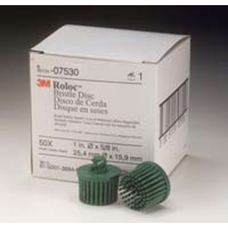 3M Bristle Disc 1 Coarse Green Scotch-Brite Roloc (10) – MM07530